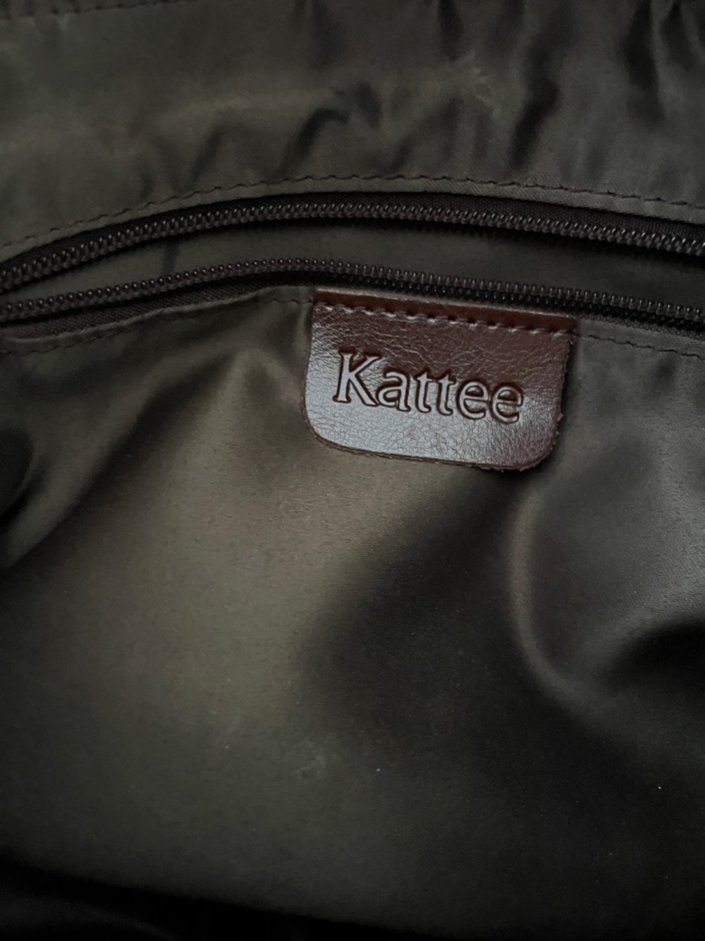 Kattee- vintage Deep Brown Leather Tote - Picture 3 of 12
